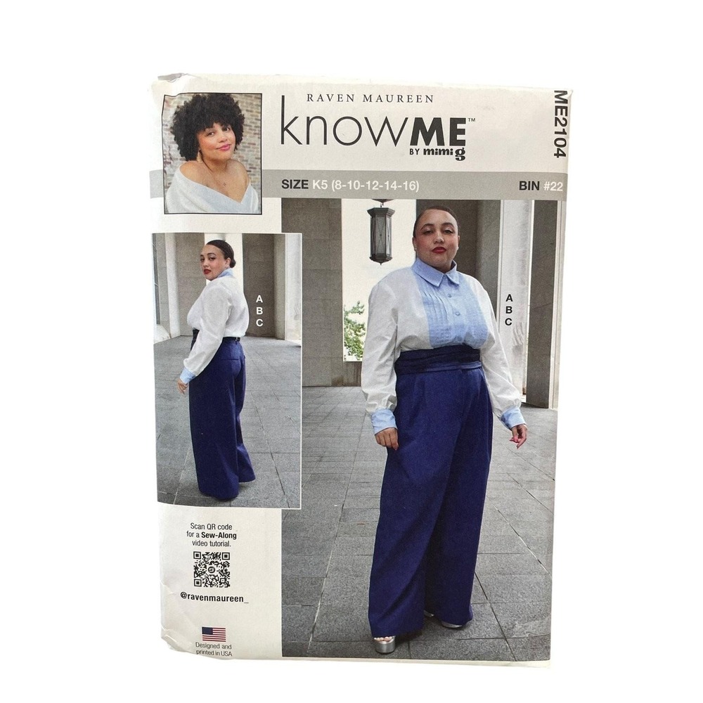 KNOWME ME2104‎ Misses' Shirt Pants Cummerbund K5 (8-10-12-14-16)